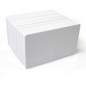 Cartes PVC Branco Padro CR-80 - 500 unidades