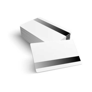 Cartes PVC Branco CR-80 com tarja magntica