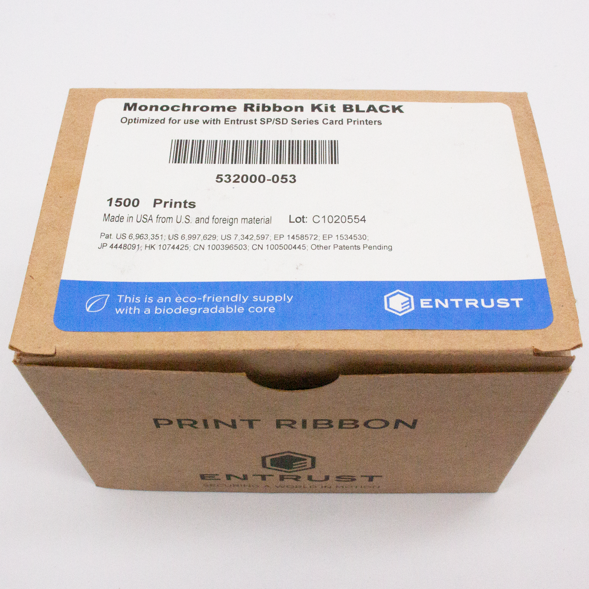 Ribbon preto entrust 532000-053 akad